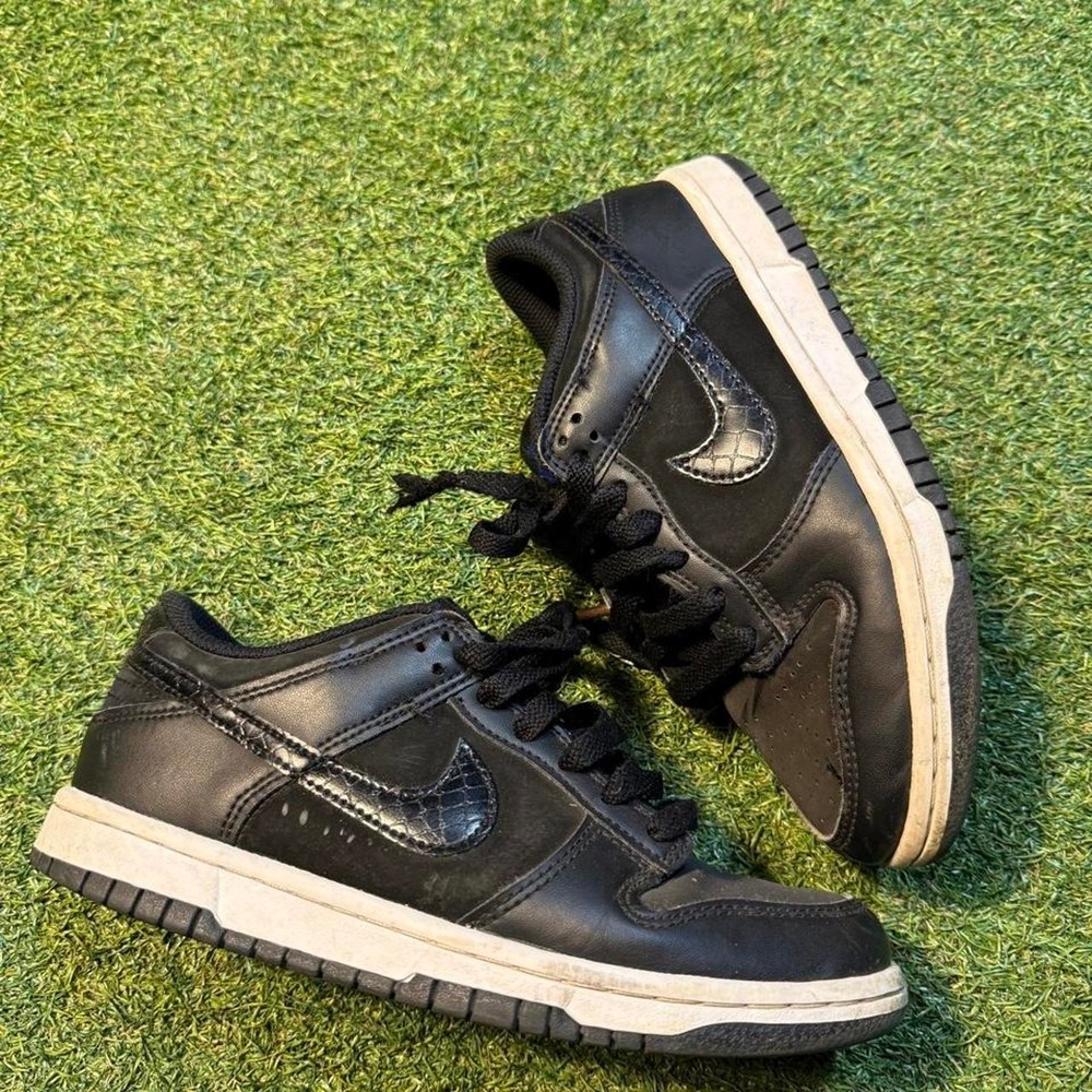 Nike Dunk Low Panda Black Sneakers Size US 5Y